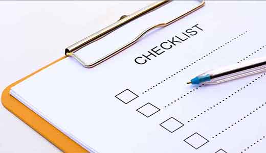 Appointment Checklist